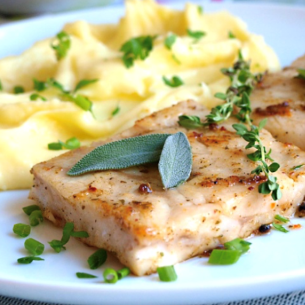 Obrázek z Aljašská treska s bramborovou kaší